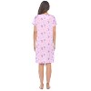 Casual Nights Women's Super Soft Yummy Nightshirt, Short Sleeve Nightgown, Night Dress with Fun Prints & Patterns - 4 of 4