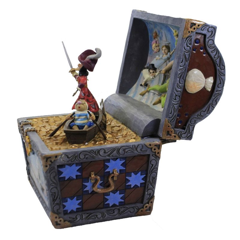 Jim Shore 8.5 Inch Treasure Strewn Tableau Peter Pan Captain Hook Figurines, 2 of 4