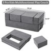 Jojoka Kids Play Sofa Set, 3-Piece Modular Convertible Toddler Couch and Floor Sofa for Children’s Room and Playroom - 3 of 4