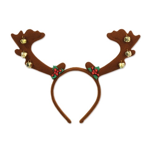 Beistle Reindeer Antlers w/Bells, (2/Pkg) Multicolored - image 1 of 1