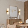 CityFurn 2-Light Modern Cylinder Wall Sconce With Alabaster Shade - 2 of 4