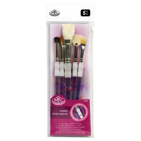 School Smart White Bristle Paint Brushes, Long Handle, 3/4 Inch, Set Of 12  : Target