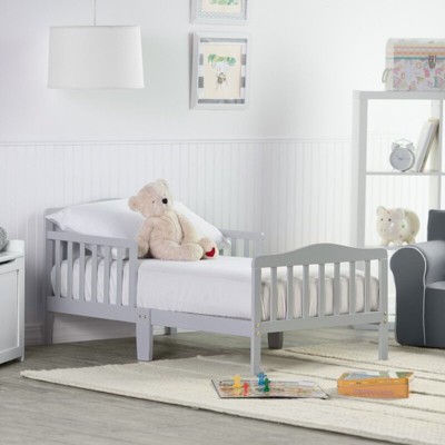 Orbelle Contemporary Solid Wood Toddler Bed - Gray : Target