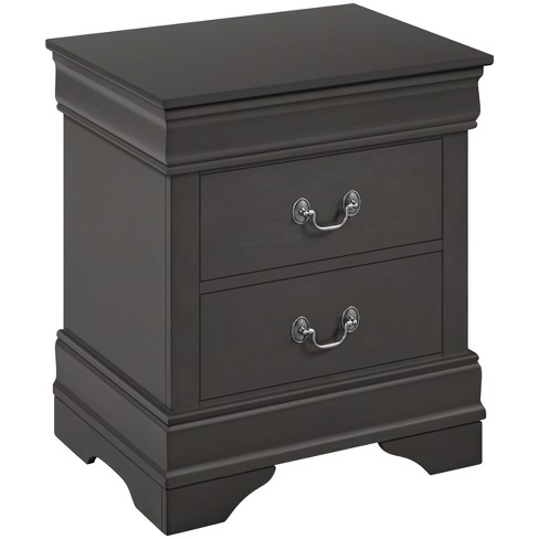 Yaheetech Modern 2-drawer Nightstand Bedside Table - image 1 of 4