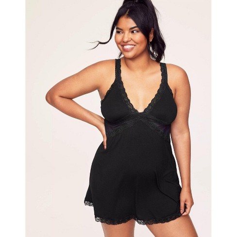 Adore Me Women s Primrosa Slip Sleepwear 4x Jet Black. Target
