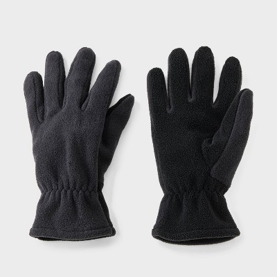 Men's Fleece Pull-On Gloves - All In Motion™ Black