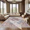 IHOMEADORE Indoor and Outdoor 7ft x 5ft Vintage  Machine Washable Area Rug Pet Friendly - 4 of 4