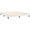 vidaXL California King Box Spring Bed Frame - Modern Faux Leather in White - Durable Plywood and Engineered Wood Construction - 4 of 4