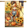 Briarwood Lane Fall House Flag 40x28 For Outdoor Country Scarecrow For Fall House Flag - 2 of 4
