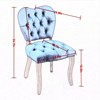 TIRAMISUBEST Vintage French Tufted Dining Chairs Set of 2, Upholstered Kitchen Accent Chairs with Curved Back & Legs - 3 of 4