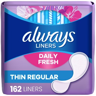 Always Dailies Thin Unscented Panty Liners