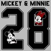 Boy's Disney Mickey & Minnie Jersey Pull Over Hoodie - 2 of 4