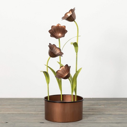 30"H Sullivans Copper Cala Lily Fountain  Copper - image 1 of 4