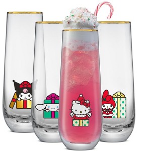 Hello Kitty® and Friends Holiday Stemless Flutes - 9.5 oz - Set of 4 - 1 of 4