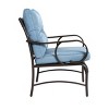 Outdoor 3 Pcs Furniture Set, Wicker Furniture Sets with Rattan Chair and Coffee Table, Sofas with Steel Frame and PE Cushions-Coolbibila - 4 of 4
