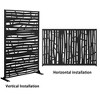 Dovelina Metal Outdoor Privacy Screen Freestanding Patio Decorative Screens - 4 of 4