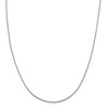 Black Bow Jewelry 1.15mm, Sterling Silver Solid Curb Chain Necklace - 3 of 4