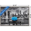Trends International PD Moreno - Fine Art - Blue Umbrella Framed Wall Poster Prints - 3 of 4
