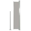 Aghana Digitals Retractable Grey Polyester Side Awning with Powder-Coated Steel Frame, 196.9x39.4in - 3 of 4