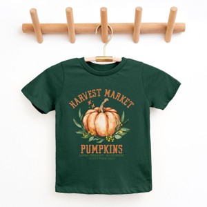 The Juniper Shop Harvest Market Pumpkins Local Organic Youth Short Sleeve Tee - L - Forest - 1 of 4