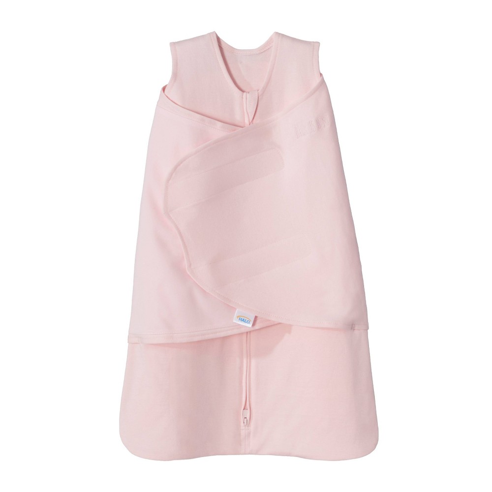 Photos - Children's Bed Linen HALO Innovations Sleepsack 100 Cotton Swaddle Wrap - Soft Pink - NB