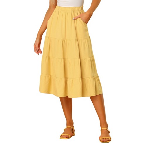 Yellow skirt target discount