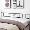 Metal King Bed Frames Platform Bed Frame, Iron-Art Headboard and Footboard, Steel Slats,  Under Bed Storage, Noise Free, No Box Spring Needed, Black - 4 of 4