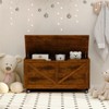 NicBex Storage Bench Farmhouse Shoe Storage Bench Shoe Organizer for Bedroom and Entryway - 3 of 4