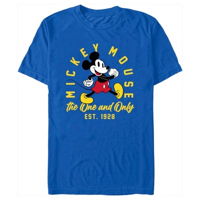 Men's Mickey & Friends One And Only 1928 T-shirt - Royal Blue - Small ...