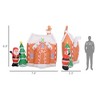 7FT Christmas Inflatable Gingerbread House Santa Claus and Xmas Tree, Giant Christmas Inflatables, Huge Blow Up Christmas Decorations with LED Lights - 3 of 4