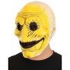 HalloweenCostumes.com One Size Fits Most   Smiley Latex Adult Mask | Scary Halloween Masks, Black/Yellow - 3 of 4