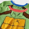 Boys' Teenage Mutant Ninja Turtles Leonardo & Raphael 4pc Tight Fit Short Sleeve Cotton Pajama Set - Green - 3 of 4