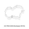 Unique Bargains Cookie Mould Cutter Rabbit Head Shaped Dishwasher Safe Stainless Steel Silver Tone 1Pcs - 3 of 4