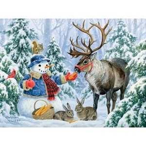 Sunsout Christmas Friends 1000 pc  Christmas Jigsaw Puzzle 67846 - 1 of 4