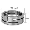 Slickblue Men’s Minimalist Silver Ring – Polished Stainless Steel Band with Smooth Finish, Sizes 8–13 - 2 of 4