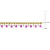 EVERLY JEWELRY | Yellow Plated Sterling Silver 4 4/5ct TGW Created Pink Sapphire and Created White Sapphire Necklace, 17 inc - 2 of 4