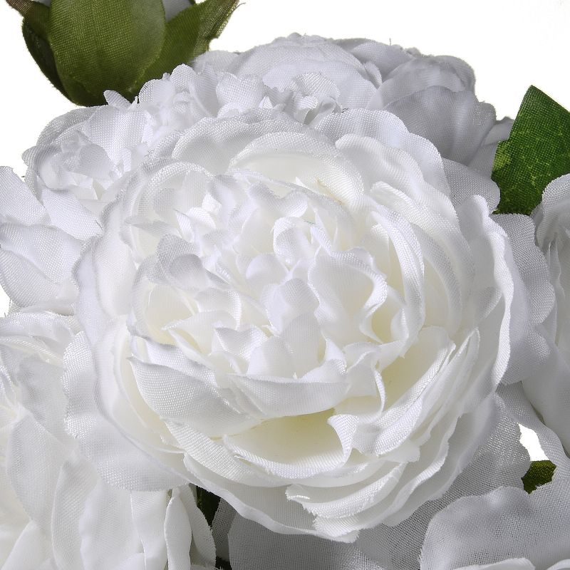12" Artificial Peonies Bundle White - National Tree Company, 4 of 8