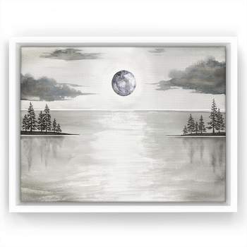 Americanflat - 16x20 Floating Canvas White - Violet Firmament By Leah Graw  : Target