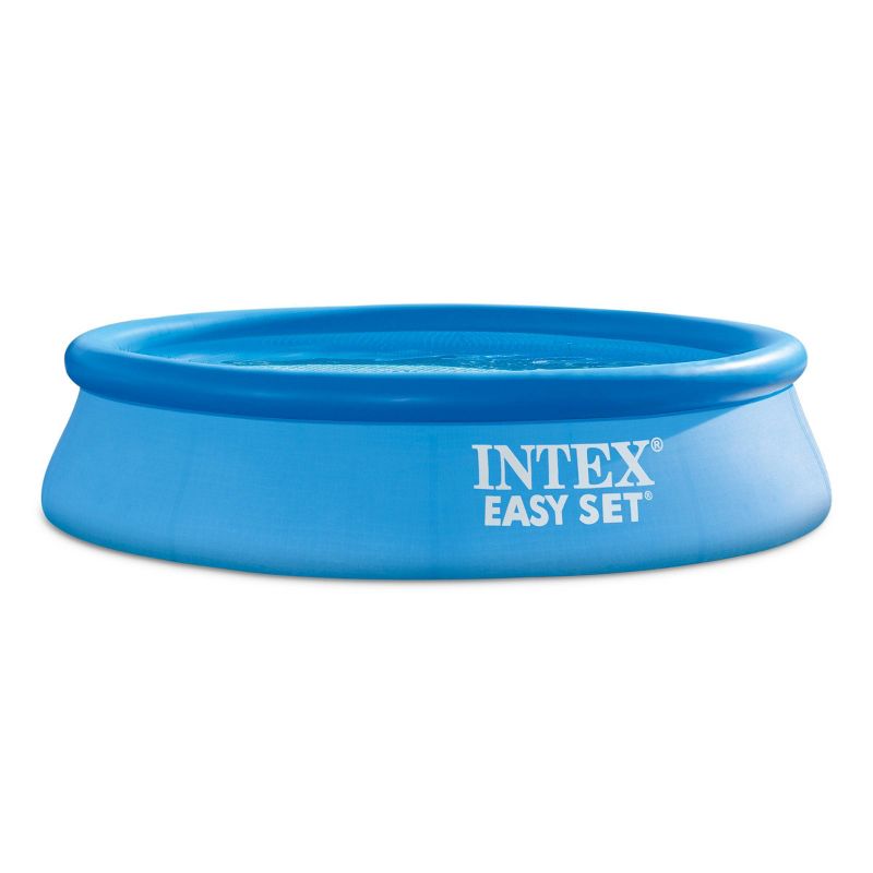 Intex 8&#39; x 24&#34; Easy Set Round Inflatable Above Ground Pool with Filter Pump, 1 of 5