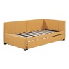 NicBex Twin Size Daybed with Trundle Upholstered Linen Fabric Sofa Sleeper Wooden Daybed Frame for Apartment - 4 of 4