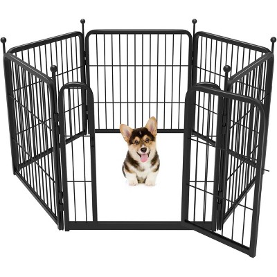 Rollick Dog Playpen for Yard, RV Camping, 24 inch 6 Panels