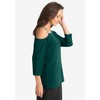 Jessica London Women's Plus Size Embellished One Shoulder Top - 4 of 4