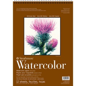 Strathmore 400 Series Watercolor Pad, Top Wire Binding, 12 Sheet, 11x15 inch, 1 Count - 1 of 1