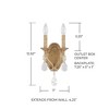 Capital Lighting Blakely 2 - Light Wall Light in  Antique Gold - 2 of 2