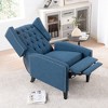 CAVINAS 27.16" Wide Manual Wing Chair Recliner, Modern Recliner Chair, Glider Chair with Tufted Backrest, Wingback Chair with Nailhead Trim - 3 of 4