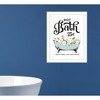 HomeRoots Hot Bath White Framed Print Bathroom Wall Art - 2 of 3