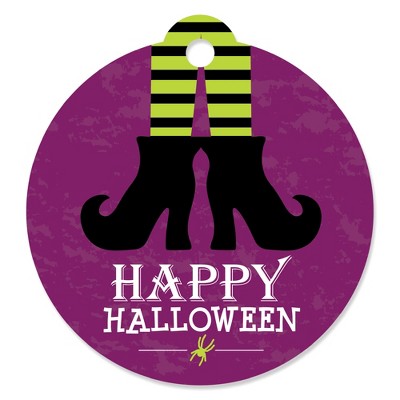 Big Dot of Happiness Happy Halloween - Witch Party Favor Gift Tags (Set of 20)
