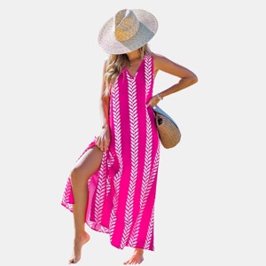 Women's Pink Sands Tropical Midi Dress - Cupshe - 1 of 4