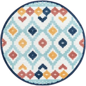 Unique Loom    Belize Outdoor Sarstoon Area Rug - 1 of 4