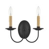 Livex Lighting Heritage 2 - Light Wall Light in  Black - 2 of 4